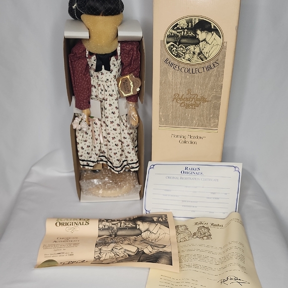 Raikes Doll Abigail in Red and White Dress